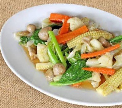 L-12 ຜັດຜັກລວມມິດ Stir fried Mixed Vegetable 모듬야채볶음